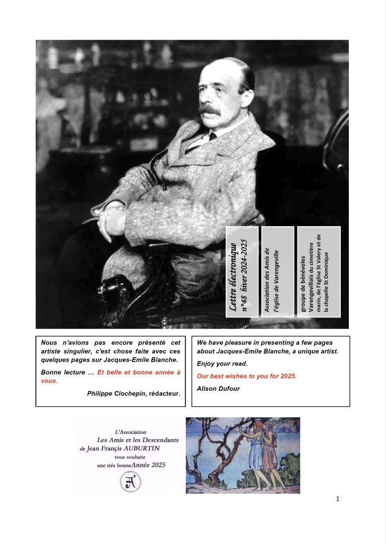 Première page de Newsletter N°48 – Hiver 2024-2025