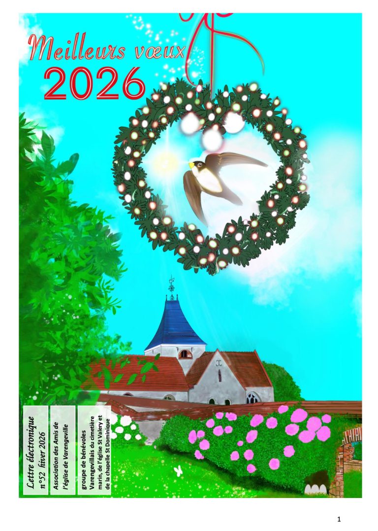 Première page de Newsletter N°52 – Hiver 2025-2026