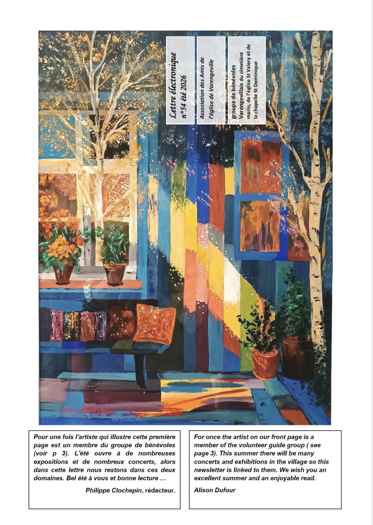 Première page de Newsletter N°54 – Été 2026