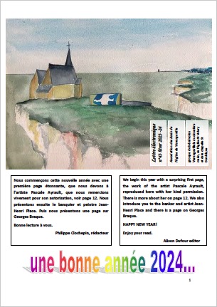 Première page de Newsletter N°43 – Hiver 2023-2024